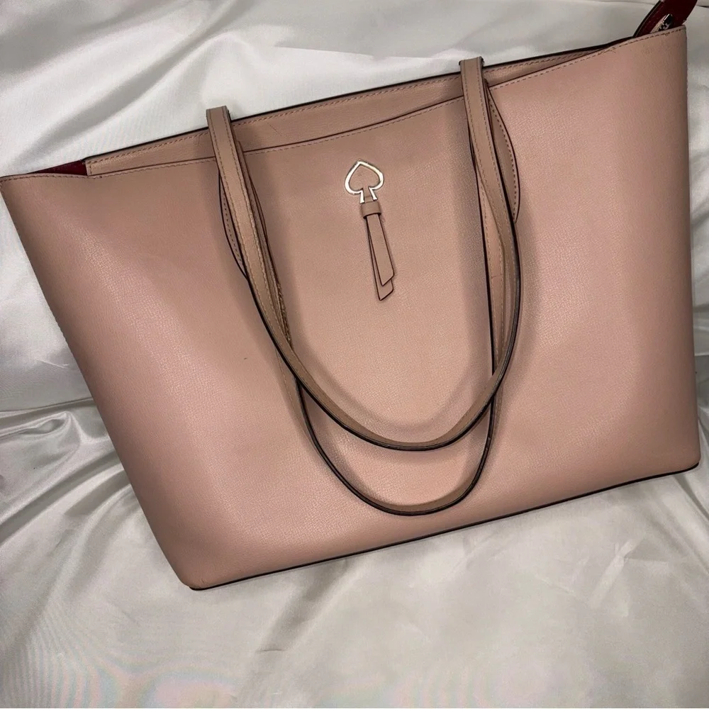 Kate Spade Pink Structured Leather Adel Tote
